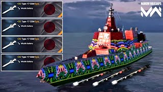 USS DDGX  Type 17 SSM missile with Spearfish torpedo full gameplay modern warship [upl. by Placeeda]