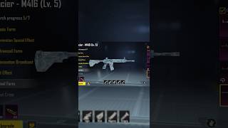 M4 Glacier final form upgrade  m416 glacier level6 upgradedpubgmobile viralshort bgmi m4glacier [upl. by Spohr]