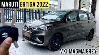 Maruti Ertiga 2022 Model❤️New Ertiga Vxi Magma Grey Latest Onroad Price All Features ertiga2022 [upl. by Alexi]