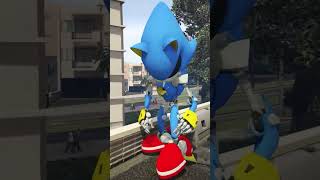 HELLO NEİGHBOR VS METAL SONİC shorts gta5 sonic [upl. by Kristof]