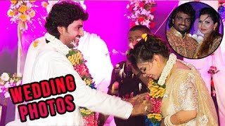 Singer Adarsh Shinde Wedding Reception Photos  Marathi Entertainment [upl. by Haydon449]