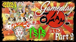 ŌKAMI HD Gameplay PS5 Part 2 2024 [upl. by Hurlee759]