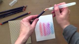 Inktense Watercolor Pencils verus Tim Holtz distress markers [upl. by Mosnar]