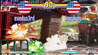 FT5 sfiii3nr1 exodus3rd US vs kwukwu US SF III 3rd Strike sfiii sf3 Fightcade Nov 1 [upl. by Langille]