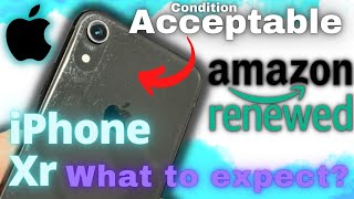 Amazon Renewed iPhone Xr 64gb Acceptable Condition What to expect [upl. by Lukasz]