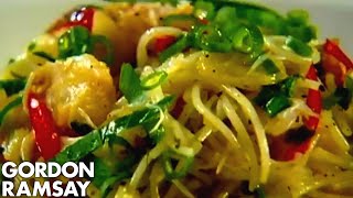 Pasta with Crab Chilli and Lime  Gordon Ramsay [upl. by Eeleimaj]