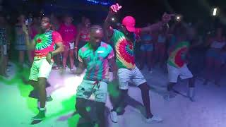 Teejay  Drift  dance routine  Riu Montego Bay beach party Jamaica 2023 [upl. by Etteneg]