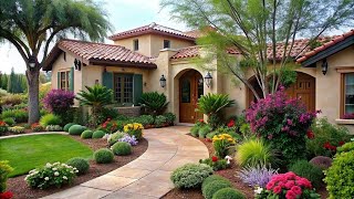 Mediterranean Front Yard Landscaping  Original Ideas to Spruce Up Your Outdoor Space [upl. by Nnor669]