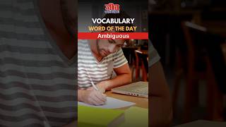 Vocabulary Word  Ambiguous  Jeet Coaching Sikar shorts bestcoaching [upl. by Colline96]