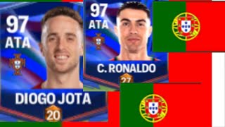 COMO MONTAR A SELEÇÃO DE PORTUGAL NO FC MÓBILE 25 [upl. by Maillliw970]