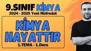 9Sınıf KİMYA  1TEMA  Kimya Hayattır  20242025 Yeni Müfredat [upl. by Ynnel]