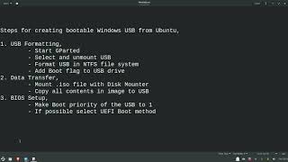 Create a Bootable Windows 10 USB in Linux without using WoeUSB [upl. by Torras781]