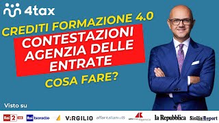 Crediti Formazione 40 e contestazioni dellAgenzia delle Entrate Cosa fare [upl. by Beore]