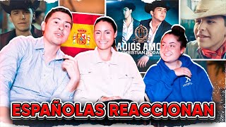 ESPAÑOLAS REACCIONAN A Christian Nodal  Adiós Amor Video Oficial [upl. by Ellehsor]