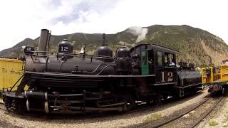 Locomotive 12 Georgetown Loop Railroad Colorado Historic Train [upl. by Hseyaj]