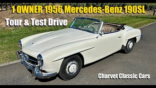 1 OWNER 1956 Mercedes Benz 190SL  Charvet Classic Cars [upl. by Yllah313]