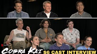 Cobra Kai Season 6 Cast Interview [upl. by Ellinej835]