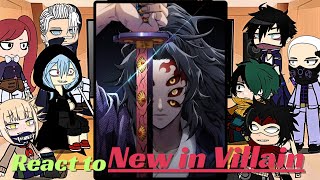 MHA BNHA Villains react to kokushibou  Deku  Gacha life  Demon Slayer  muichiro tokito  Giyuu [upl. by Higley231]