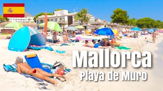 🇪🇸WALKING TOUR PLAYA DE MURO BEACH MALLORCA MAJORCA BALEARIC ISLANDS  July 19 2022 [upl. by Nadabas]