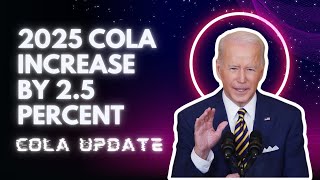 2025 Cola Increase by 25 Percent Check COLA Update amp Date for Social Security [upl. by Gnov361]