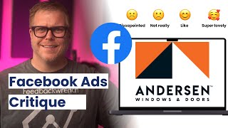 Facebook Ads Critique  Andersen Windows Window Replacement Lead Generation [upl. by Ibrad]