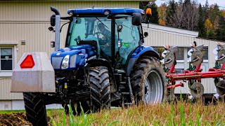 New Holland T6 160 ploughing [upl. by Lambrecht704]