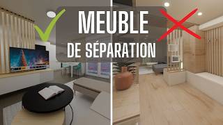 2 exemples de meuble de séparation entrée séjour [upl. by Pearline]