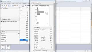 JMP Tutorial Excluding Data from an Analysis [upl. by Nosahc]