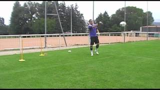 entrainement gardien but  exercice vivacité 5 goalkeeper training portero [upl. by Beka]