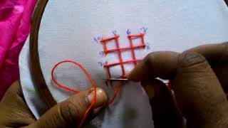 4Sindhi embroidery sindhi tankakutch workgujrati stitch Concept video for beginners [upl. by Delahk232]