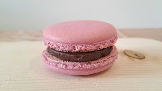 Macaron recipe easy for beginners  Easy Chocolate filling [upl. by Ahsinna]