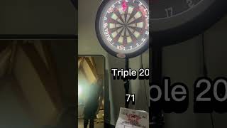 301 challenge with 9 darts 🎯 darts 🎯 180 bullseye bull [upl. by Akcired]