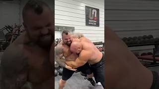 Eddie Hall and Brian Shaw Get into it [upl. by Maddy]