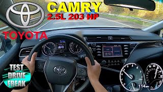 2019 Toyota Camry LE 25L 203 HP TOP SPEED AUTOBAHN DRIVE POV [upl. by Landsman]