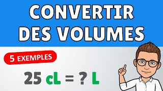 Comment convertir des volumes  ✅ 5 exemples  Conversions  Mathématiques [upl. by Annaohj859]