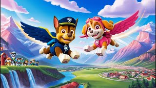 Paw Patrol Ultimate Rescue  CHASE Learns To Fly With SKYE  Very Funny Story Rainbow 3 [upl. by Ozzy]