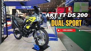 Akt TT DS 200 DUAL SPORT un lanzamiento que pego duro en la Feria de las dos ruedas 2024 [upl. by Koslo399]