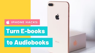 Turn Ebooks to quotAudiobooksquot on your iPhone  TexttoSpeech on iOS [upl. by Iz960]