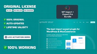 WP All Import Export Pro with License Key  Premium WordPress Plugin with Genuine Activation Key [upl. by Esertap740]