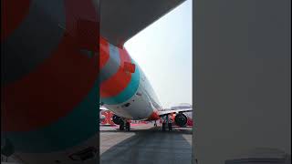 Close up View of Air India Express B737800 MAX in Wings India 2024 shorts [upl. by Mcclenaghan]