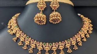 simple necklace design new collection 2024  shilpa sandeshgowda channel gold video [upl. by Faydra]