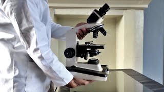 How to use a Compound Microscope Binocular brightfield microscope [upl. by Mountfort]