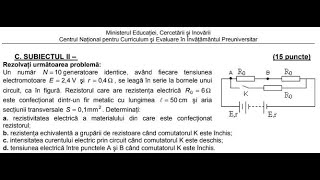 BACALAUREAT 2009 ELECTRICITATE VARIANTA 1 SUBIECTUL 2 [upl. by Westbrooke]