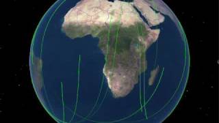 NAVSTAR GPS Ground Tracks [upl. by Nhguavaj]