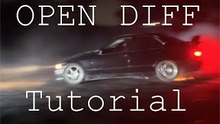 How to do Donuts  Drift with an OPEN DIFF  BMW E36 325i [upl. by Zumwalt]