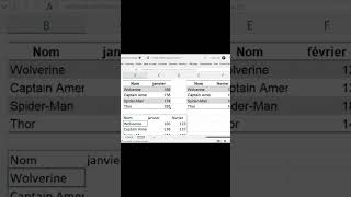 Excel  assembler des tableaux avec ASSEMBV et ASSEMBH shorts [upl. by Tnirb]