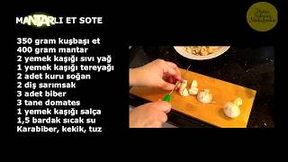 Mantarlı Et Sote  mantarlı etli yemek [upl. by Earleen]