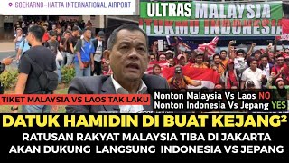 TEPAT HARI INI DETIKDETIK RATUSAN RAKYAT MALAYSIA TIBA DI JAKARTA DUKUNG INDONESIA LAWAN JEPANG [upl. by Rebel319]