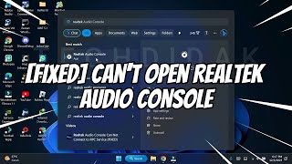 FIXED Cant Open Realtek Audio Console [upl. by Aerdno997]