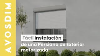 Instalación de una Persiana de Exterior motorizada  Renovación [upl. by Ellerrehc]